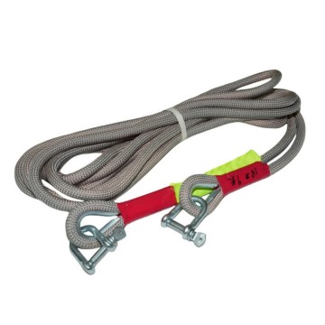 Heavy duty tow rope with hooks