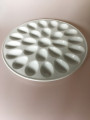 porcelaine oeufs plateau en céramique blanc de peinture de couleur Palette