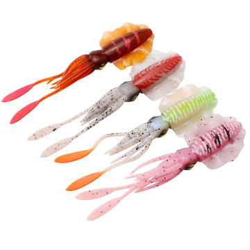 NEWMAJOR 15cm Soft Squid Skirt Lure - 15g Artificial Fishing Bait