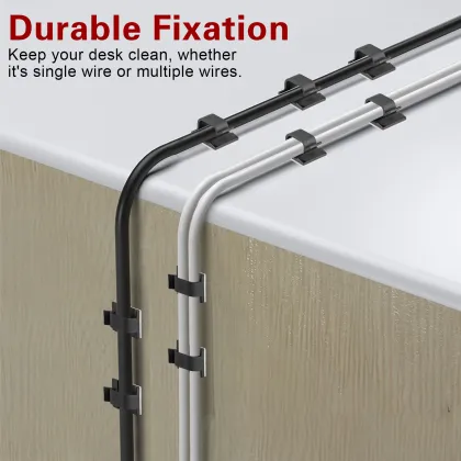 Nylon Clamp Adhesive Cable Clips for Clear Cable Management