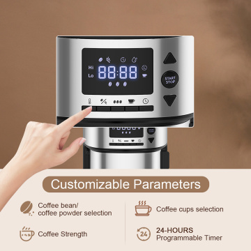 compact coffee machines for small kitchens Automatic Drip Coffee Machine With Grinder Factory