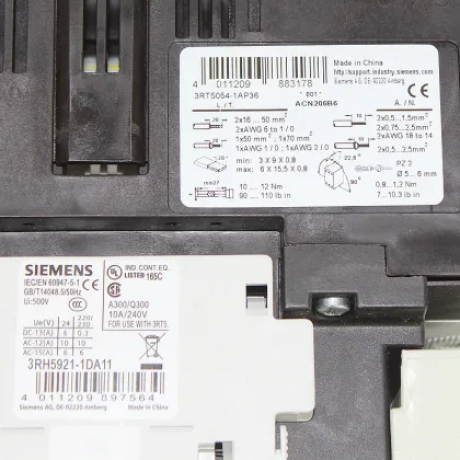 SIEMENS 3RT5054-1AP36 Elevator Contactor