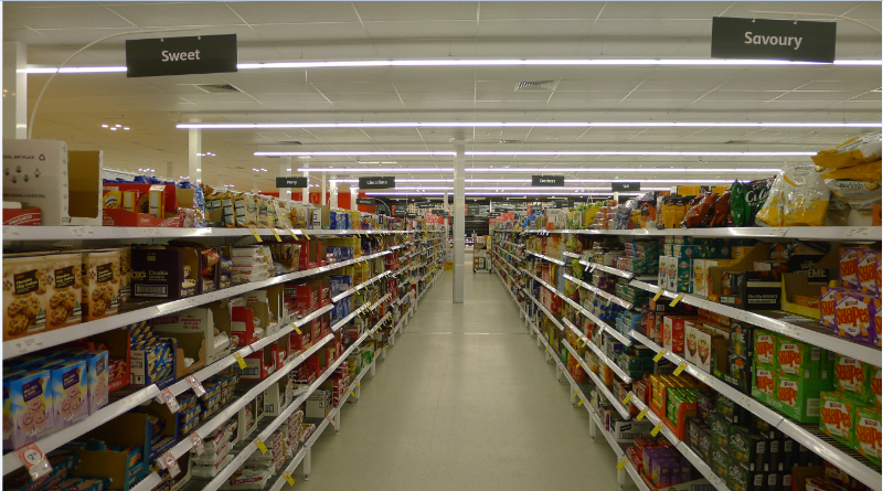 Supermarket Sign Lighting