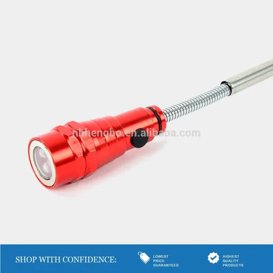 Magnetic 3 LED Flash Light 5 Pound Magnet Telescopic Flexible Neck Pick Up Tool