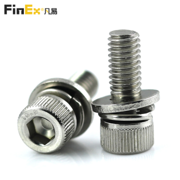 Hex Socket Cap SEMS Screw with Washer Three Combination