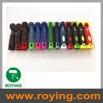 roller brush handle plastic handle soft grip rubber handle