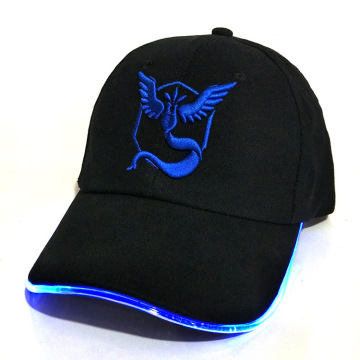 Gorra de fibra óptica LED gorra luminosa gorra de béisbol