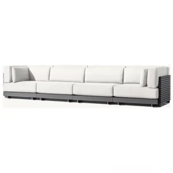 CBMmart Sectional Outdoor Furniture: Waterproof Patio Lounge, Outdoor Garden Rattan Sofa