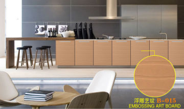 2014 brand new high quality 4*8 embossing art board for kitchen cabinet