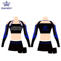 Uniformes de cheerleading de rendiment d'equip amb pedreria