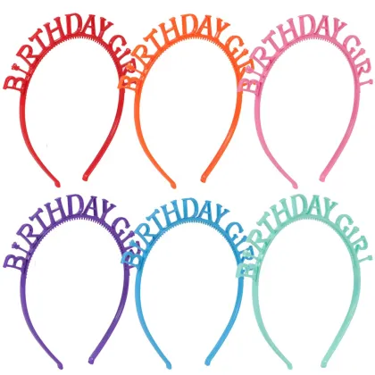 Hot Party Headband - Happy Birthday Children's Accessories Princess Headdress