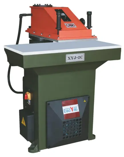 27T hydraulic swing arm leather die cutting press