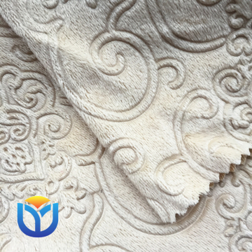 100% polyester super soft velboa velvet 3D embossed minky fabric