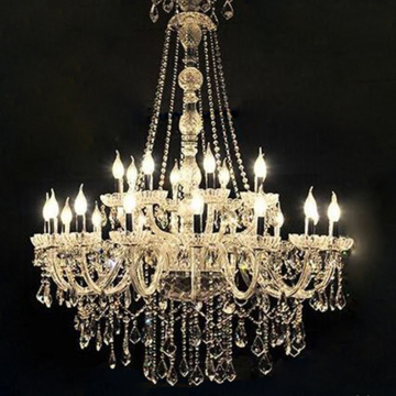 Modern Staircase Foyer with Crystal Chandelier for Weddings