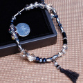 Bohemia Tassel Pendant Bracelet Crystal hạt Chunky Bracelet