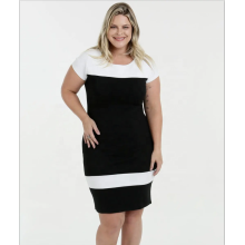 O-neck Short Sleeve Dress Plus Size Dress