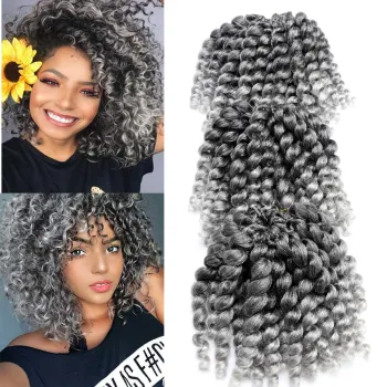 wand curl crochet braid hair 8inch synthetic bounce curl crochet hair
