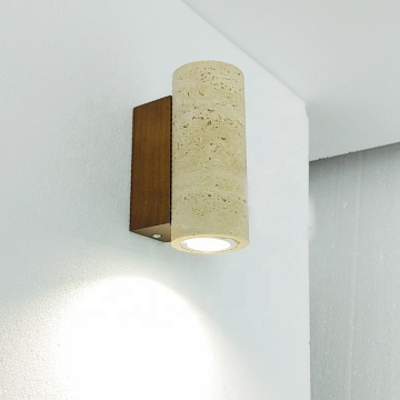 Modern Natural Travertine LED Wall Sconce Light - Wabi Sabi Style AC85-265V