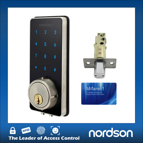 9V Backup power silding door lock with touch keypad