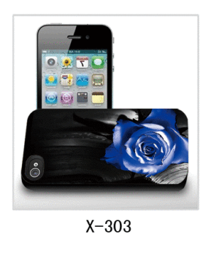 Blume Bild 3d Iphone4 Cover, pc RS Gummi beschichtet