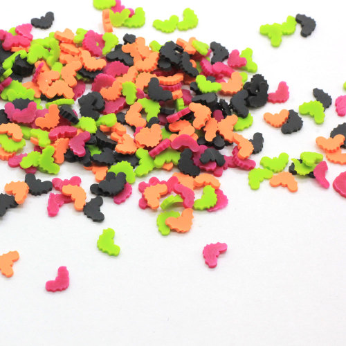 Fette di pipistrello di argilla polimerica colorata Fette di animali artificiali in miniatura Accessori per unghie fai da te Filler di melma