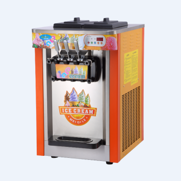 Máquina de helado de servicio suave de mesa comercial