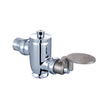 Chrome Plated Wall-Mounted Pedal Delay Valve for WC Squatting Pan