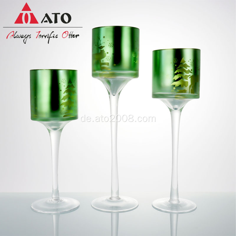 Ato House Glass Candlestick Weihnachtsgeschenk Home Candles