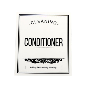 Autocollant d&#39;étiquette personnalisée pour bouteille de shampooing