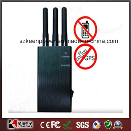 Portable 5 Band Cell Phone Jammer + Wireless Video Blocker