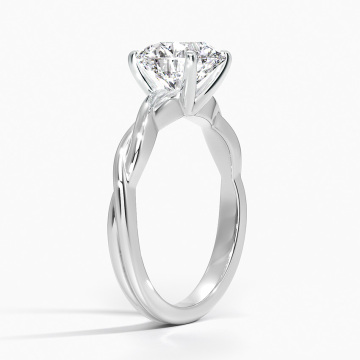 emerald cut engagement rings 3Ct E VVS2 Round Lab Diamond Engagement Ring Factory