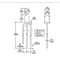 3mm LED Bi-culore LED Rossu & Verdu LED Clear-Lens Cathode Cumunu