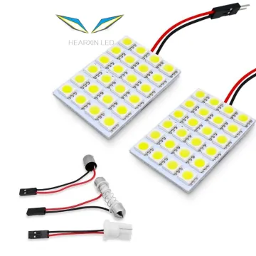 5050 LED SMD Car Panel Reading Map Lamp - BA9S T10 C5W Adapter