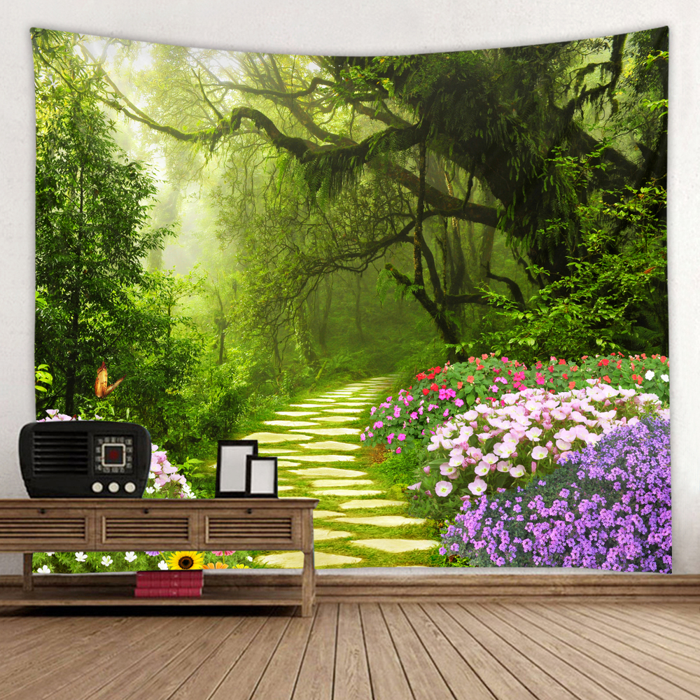3D Green shade dustproof tapestry18 (1)