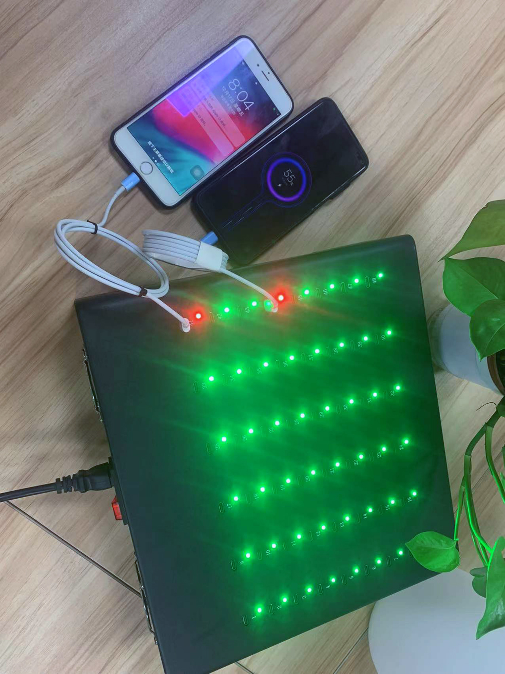 This USB Charger 48 Ports USB Charging Station utilizes the latest generation of USB controllers.The 48 Ports USB Charging Station has a maximum charging output of 20A for a single USB port, and a fast high power of up to 1000W.The Type C Pd 3.0 Charging Port has 48 type-c ports, which allows you to charge 48 devices at the same time, which is very convenient for the device crowd. Since this 48 port Usb Type C Pd Charger is highly compatible, it is compatible with almost all electronic devices, including electronic devices such as smartphones and laptops of different models or brands. As a result, it can be used in a wide range of scenarios, not only in the office, but also in places where power is needed, such as general educational institutions or medical facilities. This 1000W high power charger comes in an aluminum casing with advanced mass and compact density that keeps its weight very light and makes it easy to carry around and put in your pocket or backpack. It is durable and very resistant to drops and does not break easily, extending the life of the charger. Can I put my phone in the fridge to cool it down? While this is a quick solution, it is not recommended to cool your phone in the refrigerator. The cold temperatures of the refrigerator can cause condensation inside the phone, which can damage the internal components. It is best to allow your phone to cool naturally in a cool, dry environment. If you want to cool down your phone quickly, you can apply a damp towel to the back of your phone; this method works well.  48 Ports Type-C Charger48 Ports Type-c PD/QC Charger (1000W) usage