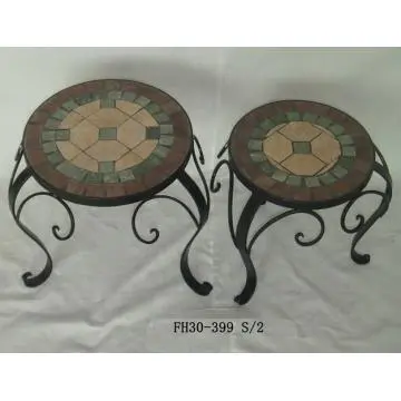 outdoor mosaic plant stand