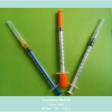 Disposable Insulin Syringe 1Ml With Needle Attached