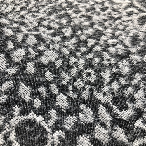 Plain Dyed Hacci Jacquard Knit Fabric Hacci polyester nylon jacquard knit sweater fabric Manufactory