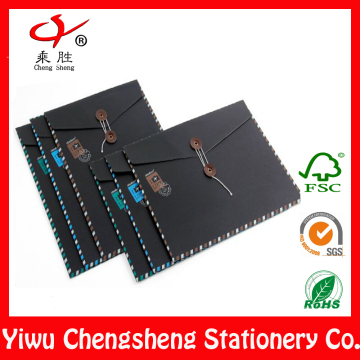 black papercard file bag