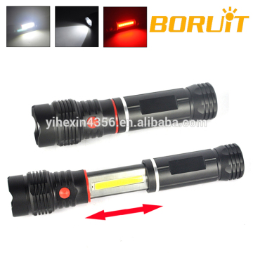 Magnet Cob LED Flashlight with Red Lght for Camping