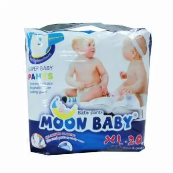 Disposable baby pull-ups diaper with soft non-woven surface