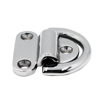Yanyu Boat accessories Stainless Steel 316 rigging Folding Pad Eye D Ring Tie Down Marine Grade for Boat Trucks