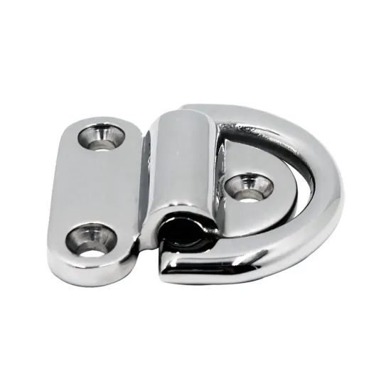 Yanyu Boat accessories Stainless Steel 316 rigging Folding Pad Eye D Ring Tie Down Marine Grade for Boat Trucks