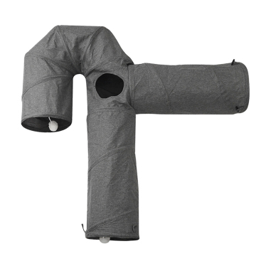 PiCiPaw Large U-Shaped Foldable Cat Play Tunnel with Plush Ball