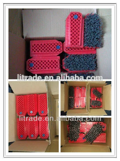 Brush for stone machine, steel wire fickert brush