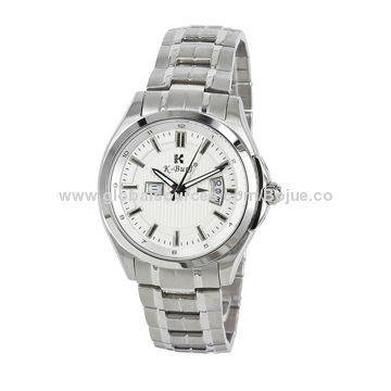 Fashion silver Stainless Steel Luxury Sport Analog Quartz Clock Men's Wristwatch