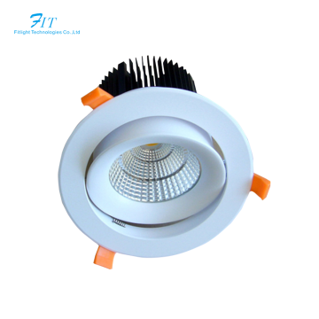 6500K Adjustable COB LED Downlights - Commercial Lighting 6W 8W 10W 12W Smart Recessed Downlight 110V-220V White Light
