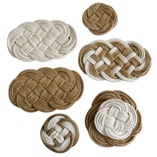 Insulated Nordic Style Cotton Linen Coasters: Perfect Table Mats for Dining and Kitchen Use