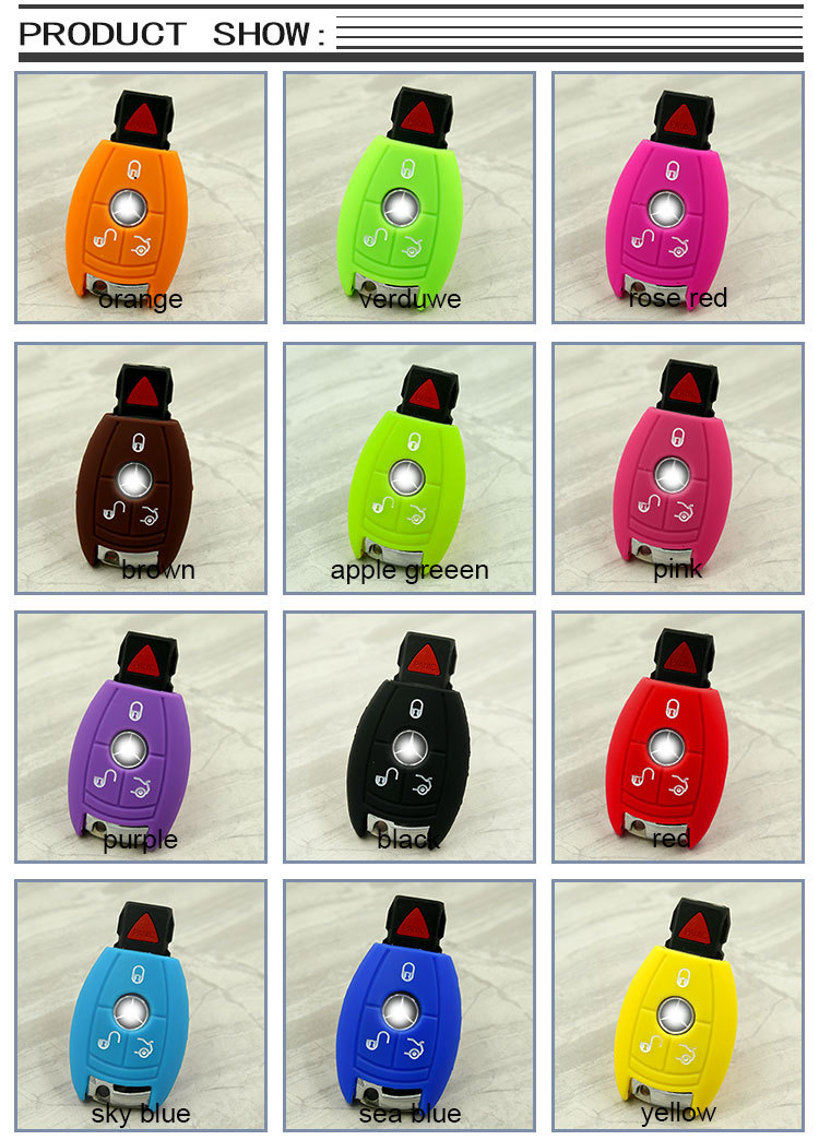 Rubber car key shell cover