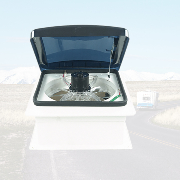 12 Volt 280x280 mm Roof Vent with LED Light for Small Trailers - Caravan Parts